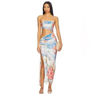 NWT Agua Bendita Gwen Nacar Dress in Multicolor